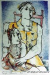 © S. Blumin, Motherhood, signed, unframed author's print of tempera, 1993 (click to enlarge) © S. Blumin, Motherhood, signed, unframed author's print of tempera, 1993 (click to enlarge)